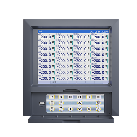 w66最给力MIK-R8000D 1-40路 10.4英寸 彩屏 无纸记录仪 USB